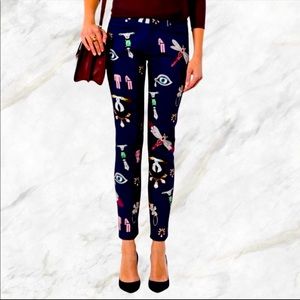 MARY KATRANTZOU SYMBOL PRINT SKINNY JEANS